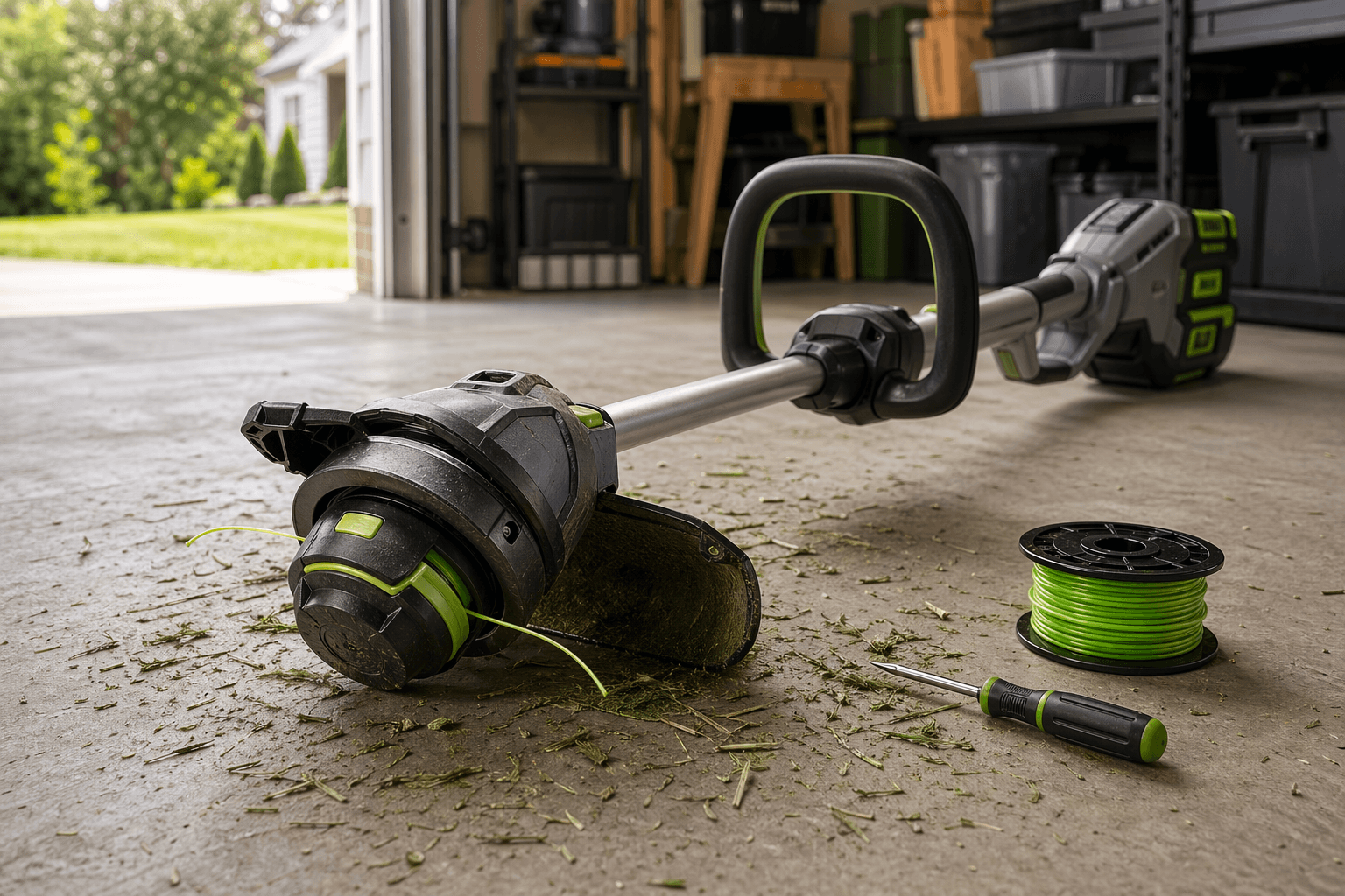 EGO 56V string trimmer line reload advanced manual