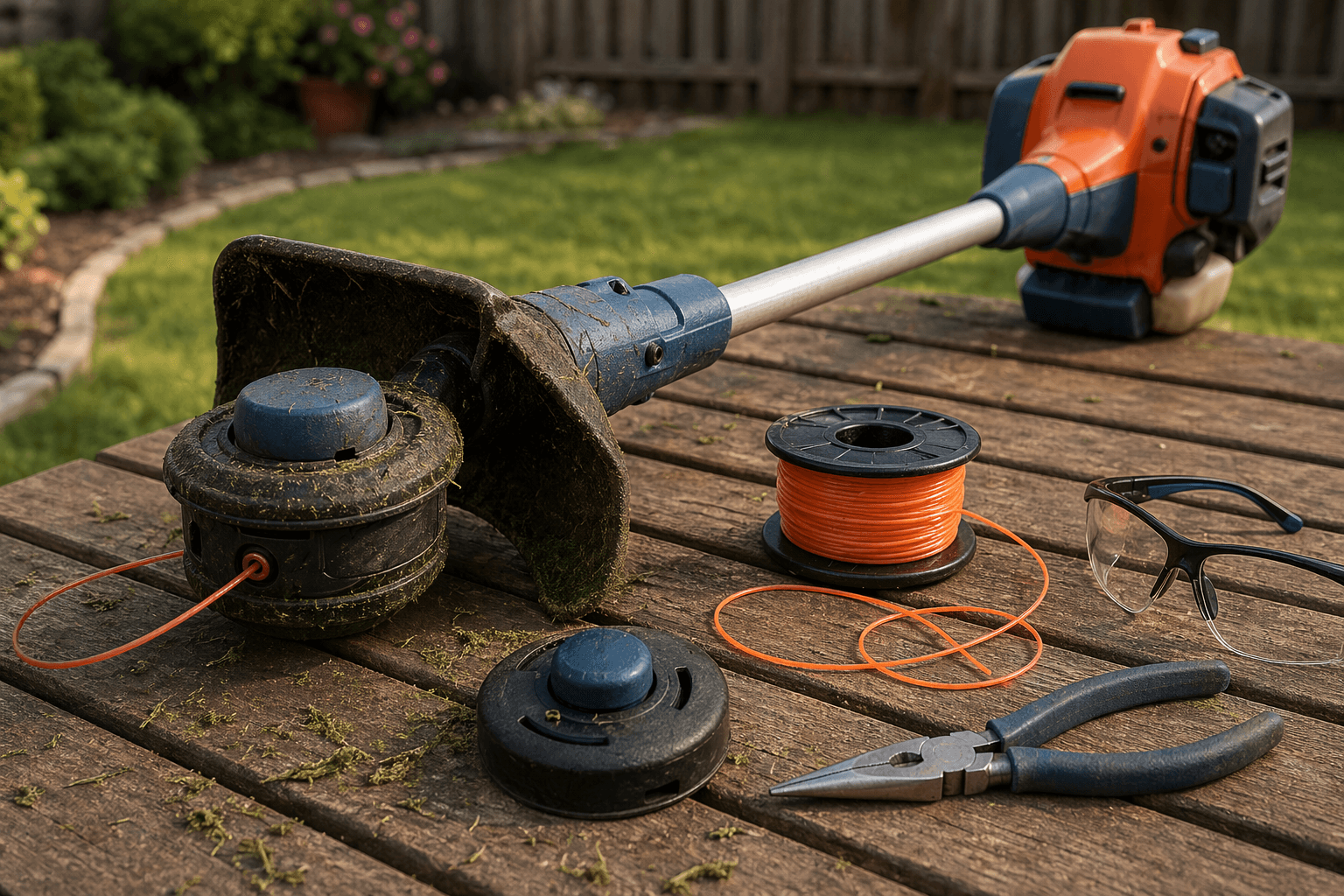 Husqvarna 128LD trimmer head and spool advanced manual