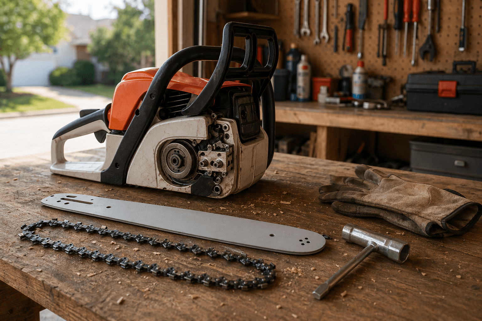 STIHL MS 170 / MS 180 bar and chain replacement advanced manual